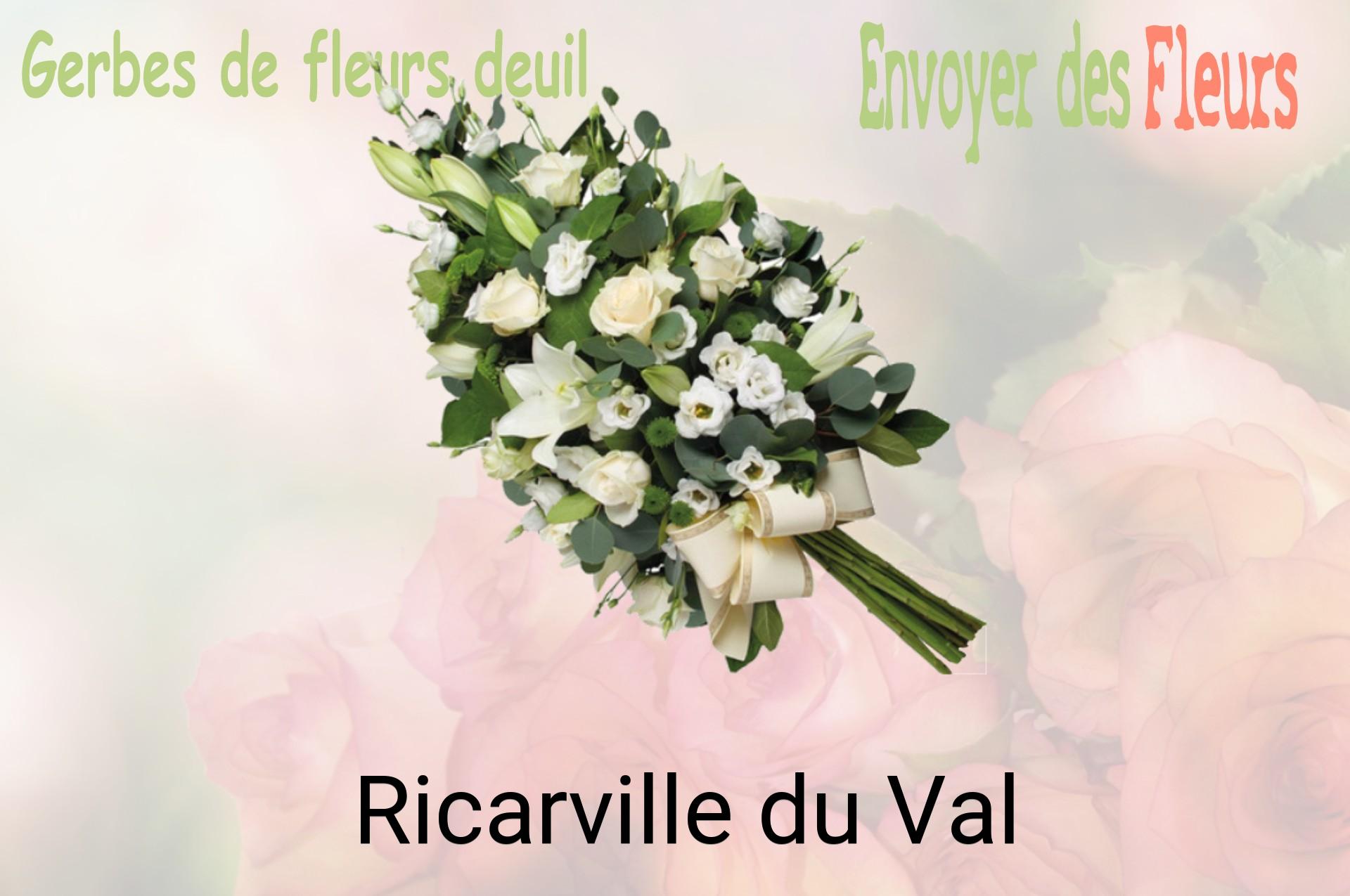 Gerbe de fleurs de deuil livrée à Ricarville-du-Val